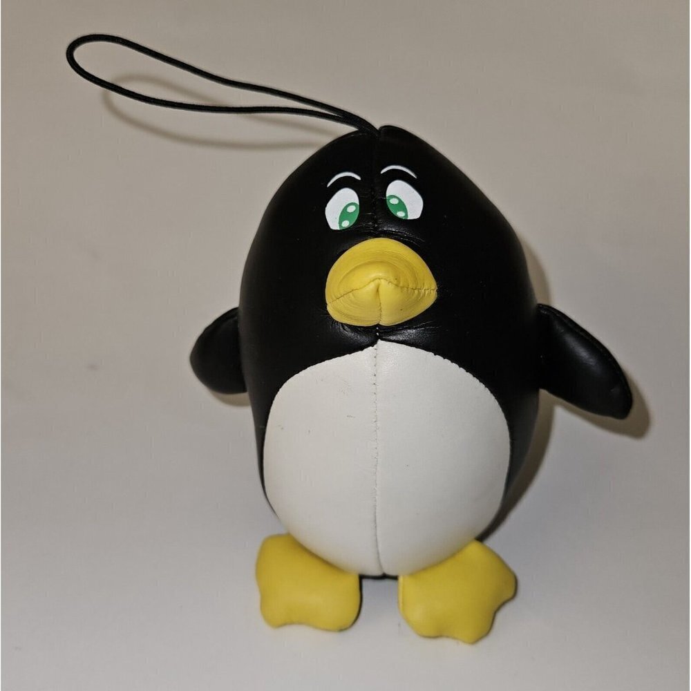Penguin Plush Ornament Stuffed Animal 4.5" Imperial Toy Corp Christmas READ